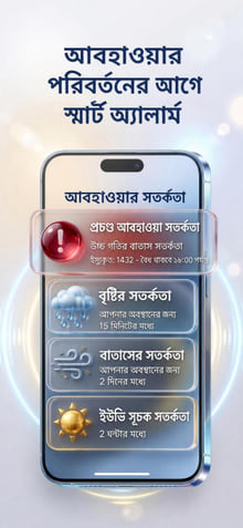 Weather Alerts — notification history on phone