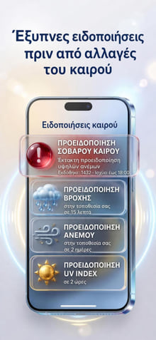 Weather Alerts — notification history on phone