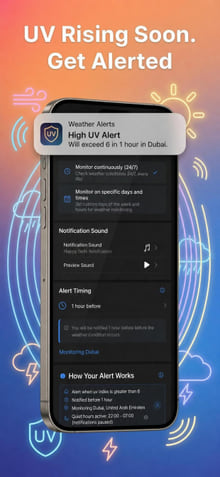 Weather Alerts — create a custom weather alert on phone
