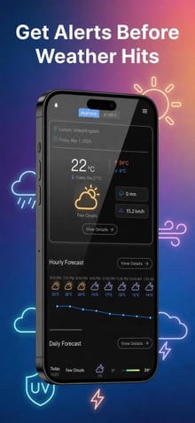 Weather Alerts — Premium subscription on phone