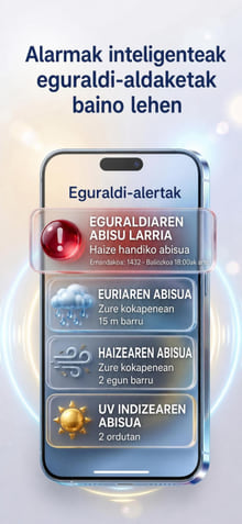 Weather Alerts — notification history on phone