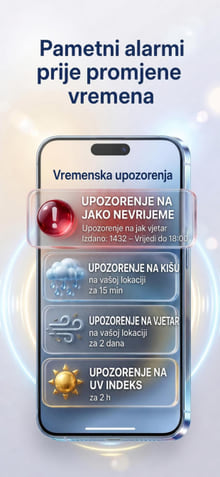 Weather Alerts — notification history on phone
