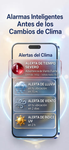 Weather Alerts — notification history on phone