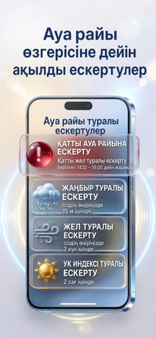 Weather Alerts — notification history on phone