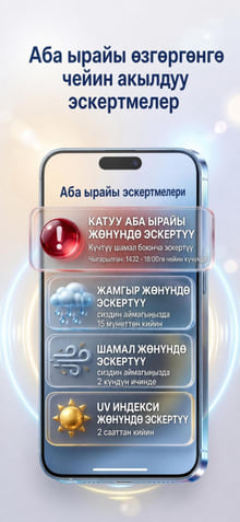 Weather Alerts — notification history on phone