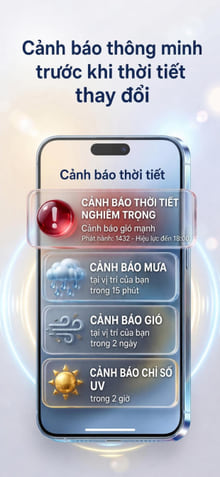 Weather Alerts — notification history on phone