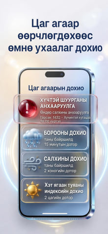Weather Alerts — notification history on phone