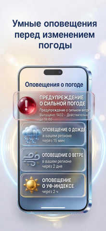Weather Alerts — notification history on phone
