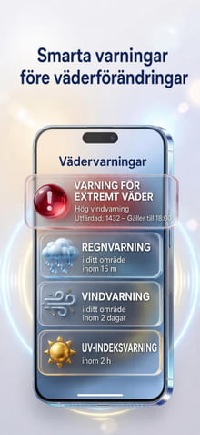 Weather Alerts — notification history on phone