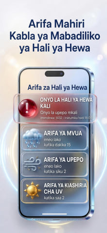 Weather Alerts — notification history on phone