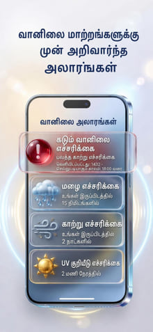 Weather Alerts — notification history on phone