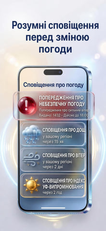 Weather Alerts — notification history on phone