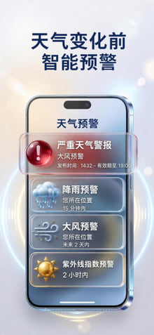 Weather Alerts — notification history on phone