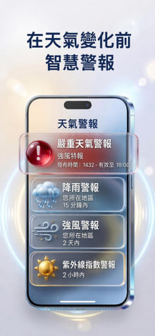 Weather Alerts — notification history on phone