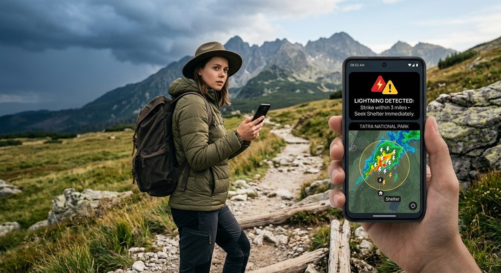 hiking Lightning Warning